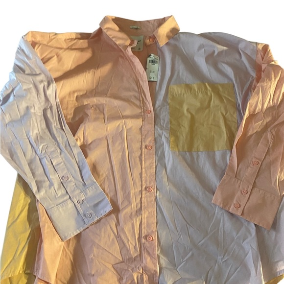 Abercrombie & Fitch women’s button down pastels XL nwts - Picture 3 of 8